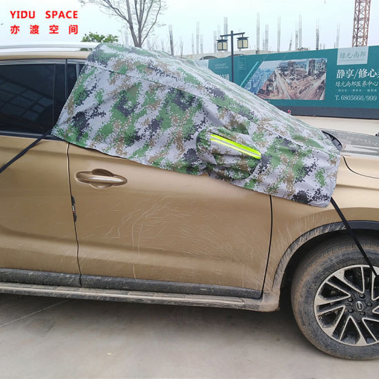 Wholesale Camouflage Sunproof Sedan SUV Front Windshield Half Car Awning