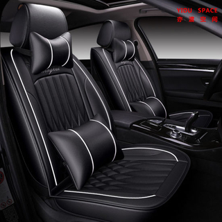 Car Accessories Car Decoration Luxury Seat Cover Universal Black Pure Leather Auto Car Seat Cushion