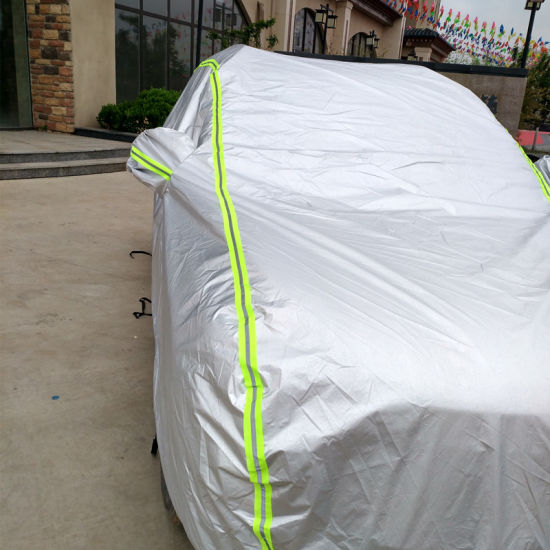 Wholesale Car Accessories Silver UV-Proof Waterproof Sunproof Full Auto Car Cover