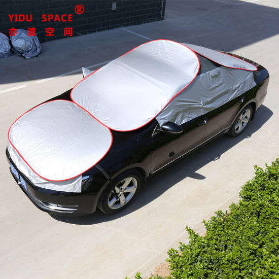 Universal UV Protection Sunproof Folding Parking Lot Outdoor Car Cover
