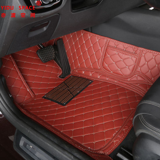 Wholesale Car Accessories Customized Leather Special 5D Anti Slip Carpet Car Mat