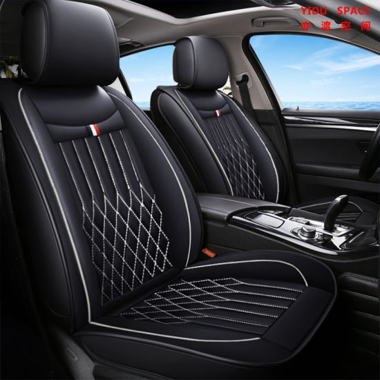 Car Accessories Car Decoration Seat Cushion Universal Black Leather Car Auto Seat Cover