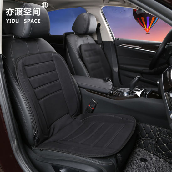 Ce Certification Car Accessory Universal 12V Black Cover Cushion Winter Car Seat Heating Pad