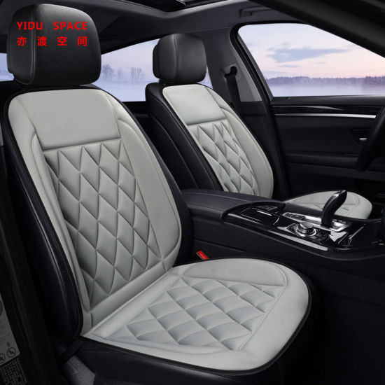Ce Certification Car Decoration Car Interiorcar Accessory Universal 12V Black Heating Cushion Pad Winter Auto Heated Car Seat Cover