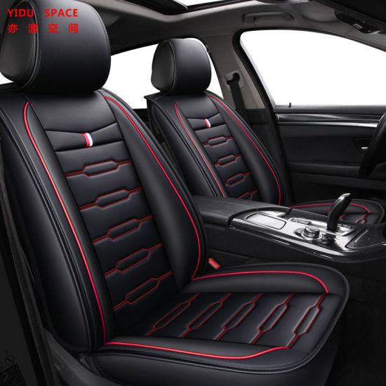 Car Accessories Car Decoration Seat Cover Universal Cartoon Red Pure Leather Auto Car Seat Cushion