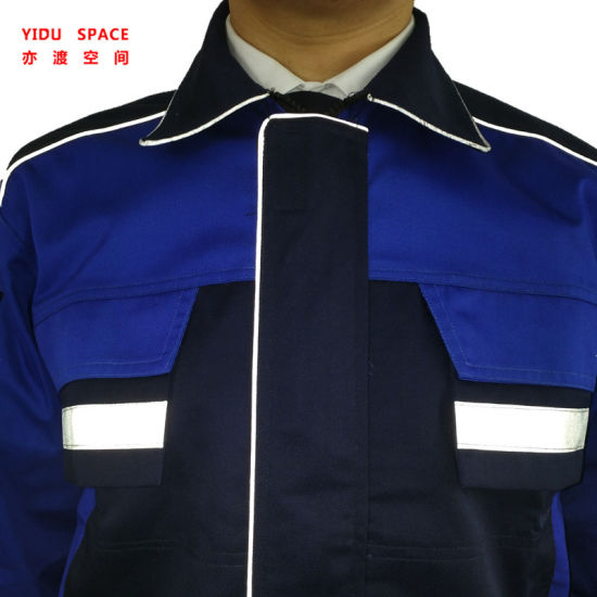 Man and Woman Long Sleeve Work Clothes with Pocket for Worker Wear