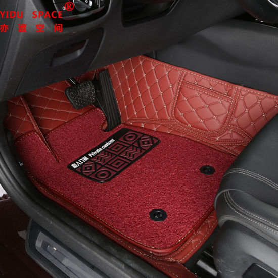 Wholesale Customized Hand Sewing Leather Anti Slip 5D Auto Mats
