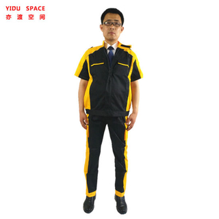 Yellow Short Sleeve Professional Work Uniform Design Hot-Sale Work Wear Clothes