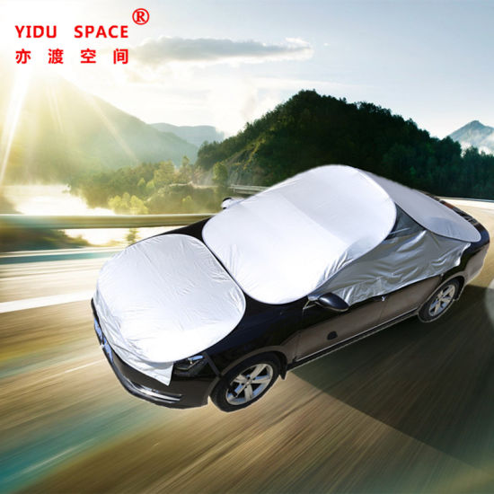 Waterproof Folding Universal Portable Sunproof Half Car Top Cover
