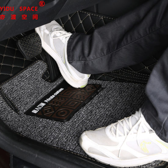 Customized Hand Sewing Leather 5D Anti Slip Car Floor Mat