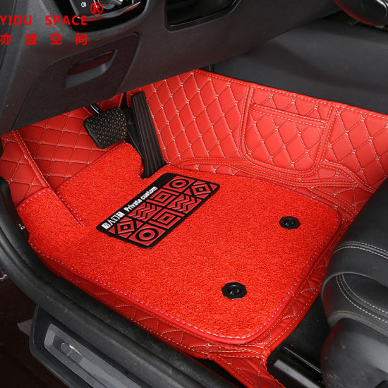 Wholesale Customized Hand Sewing Leather Anti Slip 5D Car Pad