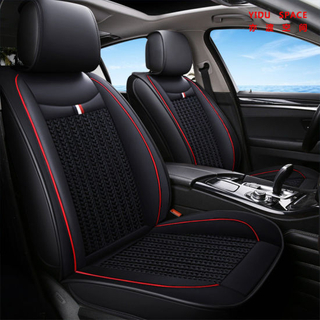 Car Decoration Auto Accessories Luxury Seat Cushion Universal Leather Ice Silk Auto Car Seat Cover