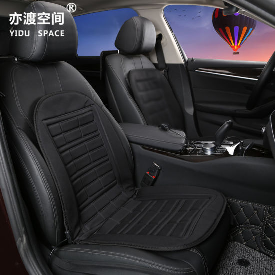 Ce Certification Car Accessory Universal 12V Black Cover Cushion Winter Car Seat Heating Pad