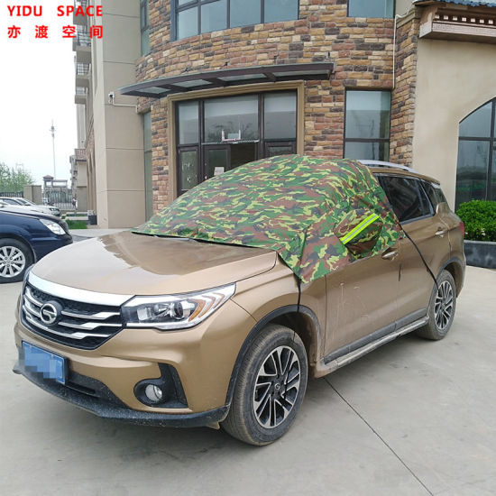 Wholesale Camouflage Waterproof Sunproof Sedan Half Car Cover for SUV