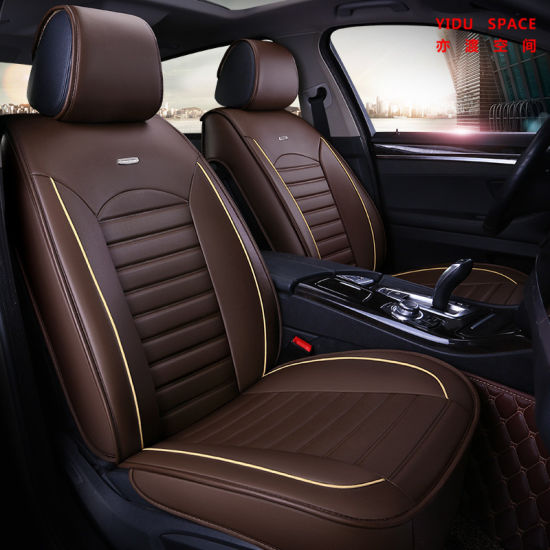 Car Accessory Seat Cushion Universal Brown Pure Leather Auto Car Seat Cover