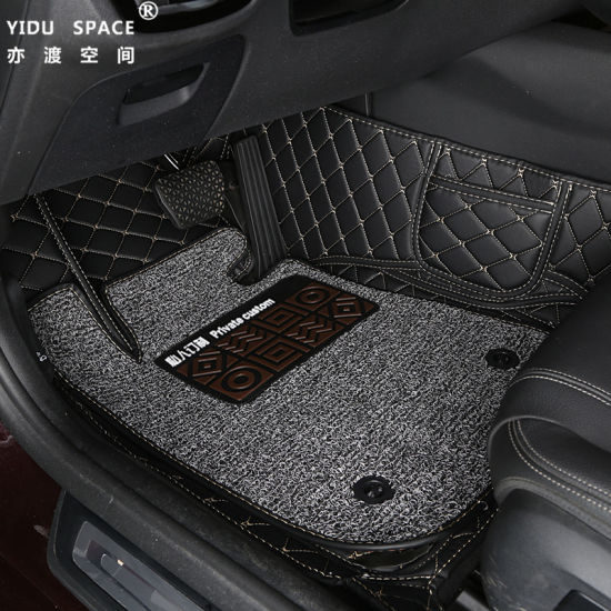 Customized Anti-Slip Leather PVC Wire Coil 5D Car Floor Mat