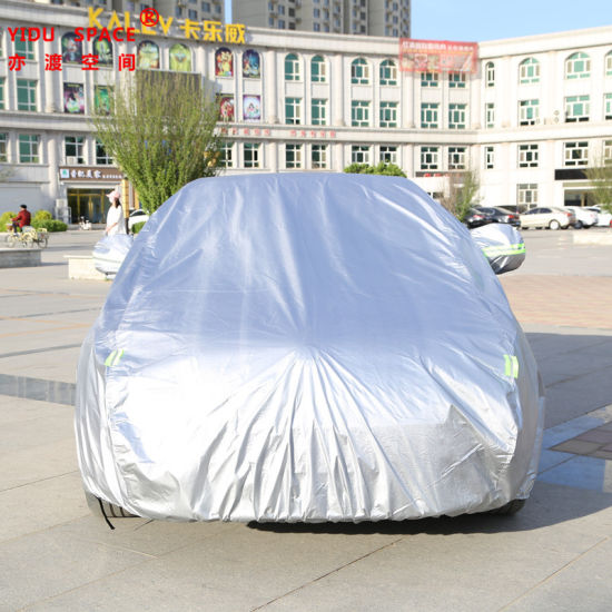 Wholesale All Weather Universal Oxford Silver Sunproof Waterproof Car Sunshade