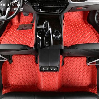 Car Accessories Eco-Friendly PU Leather Custom Anti Slip 5D Car Mat