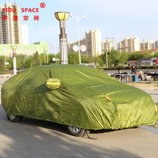 Hot Sale Oxford Green Sunshade Portable Sunproof Waterproof Sedan Cover