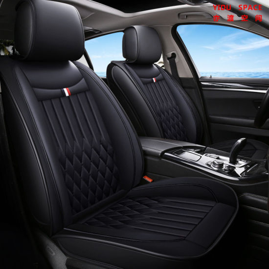 Car Accessories Car Decoration Seat Cushion Universal Black Leather Car Auto Seat Cover