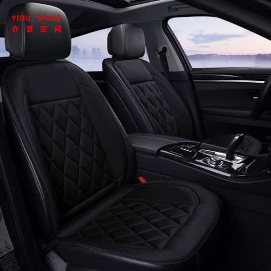 Ce Certification Car Decoration Car Interiorcar Accessory Universal DC 12V Black Heating Cushion Pad Winter Auto Heated Car Seat Cover