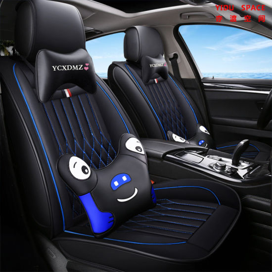 Car Accessories Car Decoration Luxury Seat Cushion Universal Black Leather Auto Car Seat Cover